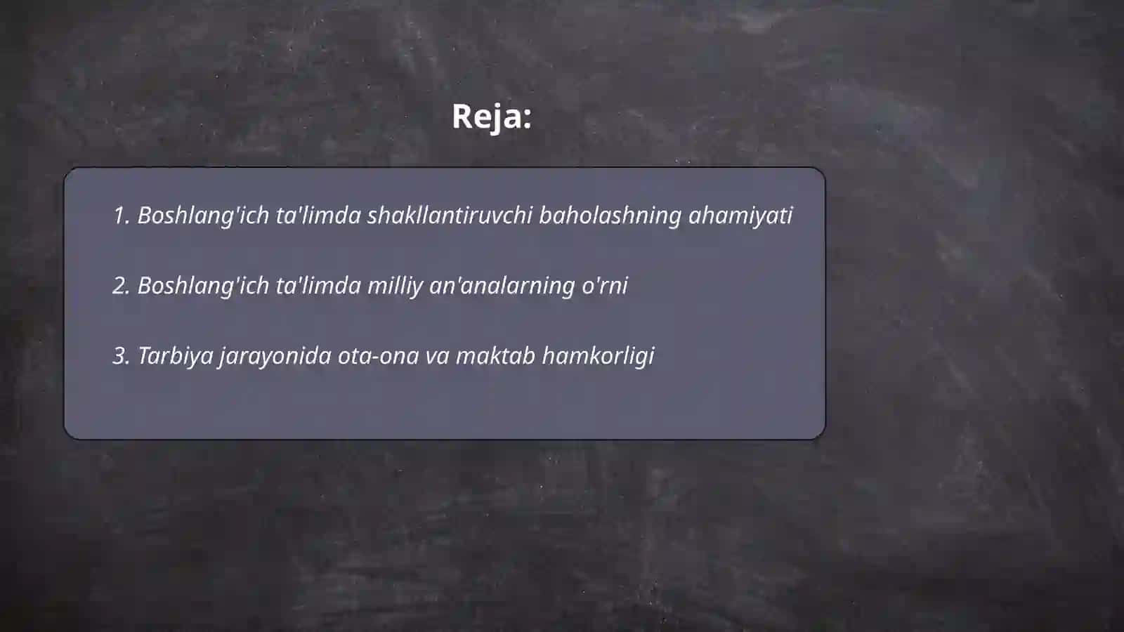 Boshlang'ich ta'limda tarbiya nazariyasi 2