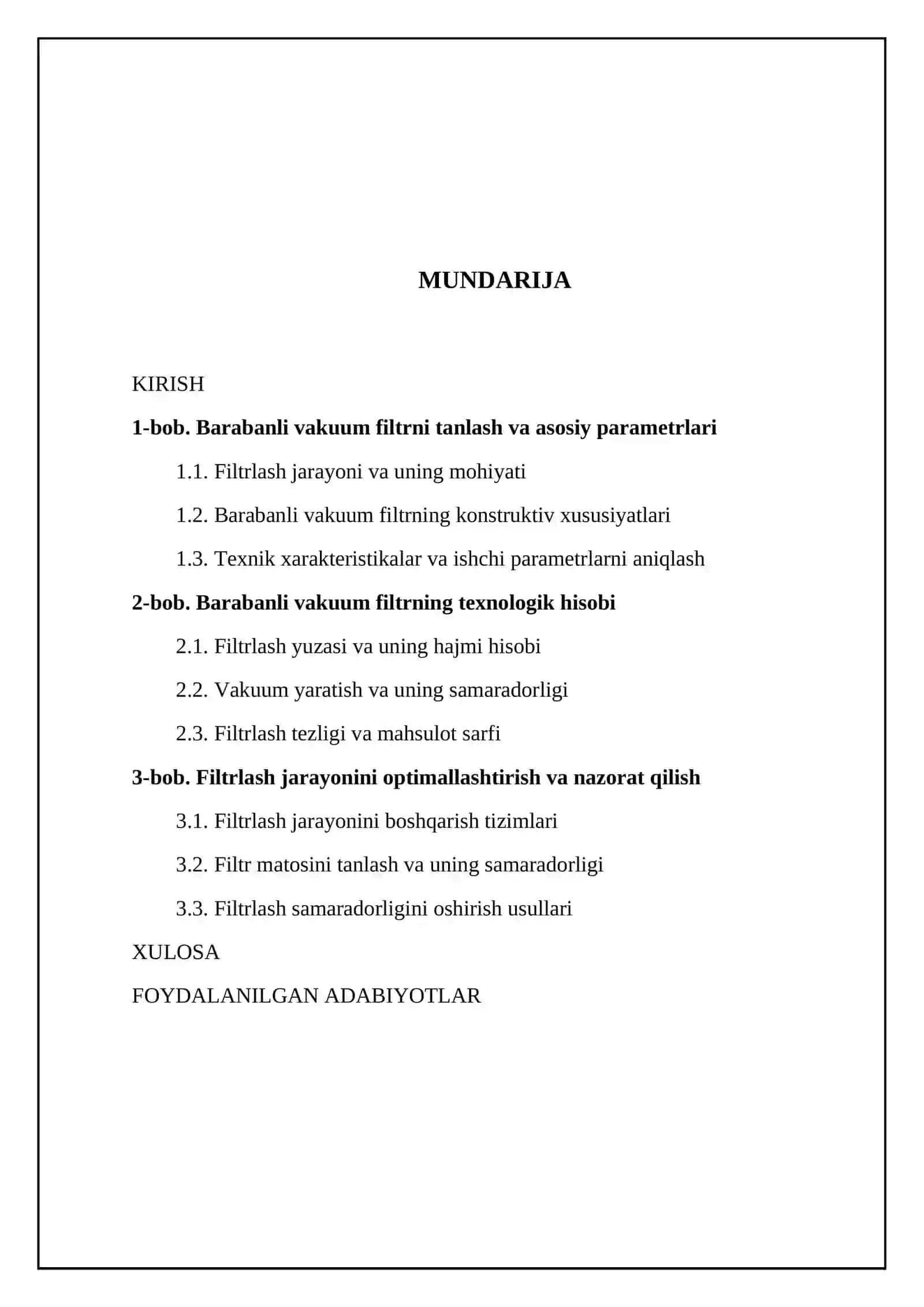 Barabanli vakuum filtrning texnologik hisobi 2