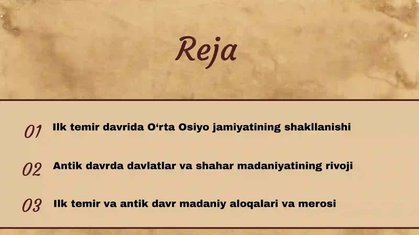 O'rta Osiyoning ilk temir va antik davri tarixiy-madaniy jarayonlari 2