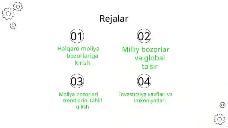 Halqaro moliya bozorlari va ularning milliy bozorlarga tasiri 2