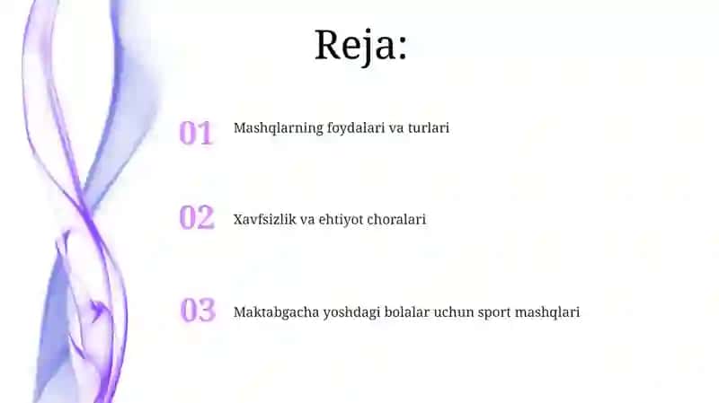 Maktabgacha yoshdagi bolalar uchun sport mashqlari 2