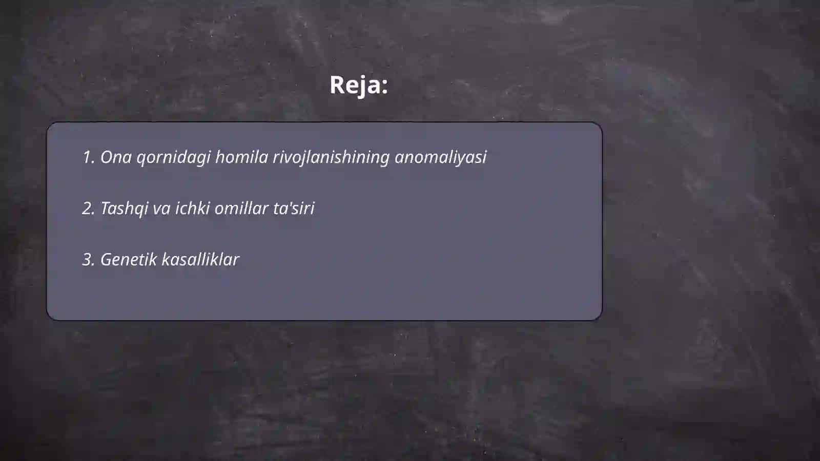Ona qornida rivojlanish patologiyalari 2