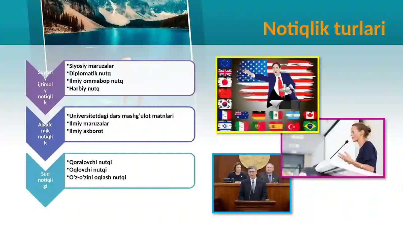 NOTIQLIK TURLARI 2