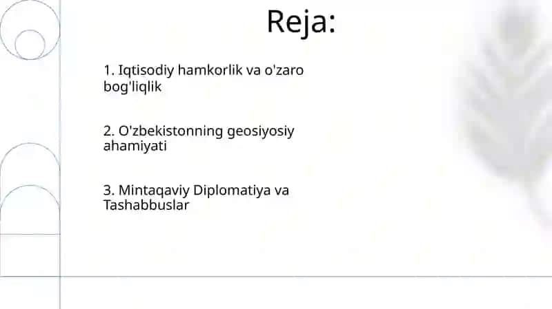 O'zbekistonning Markaziy Osiyoda tinchlik va barqarorlikni ta’minlashdagi o‘rni 2