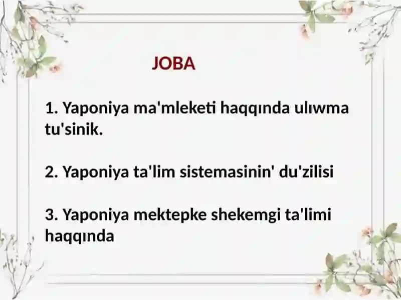 Yaponiya taʼlim tizimi 2