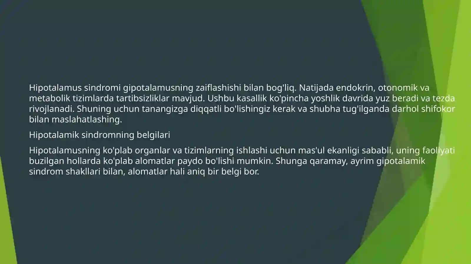 Gipotalamik sindrom 2