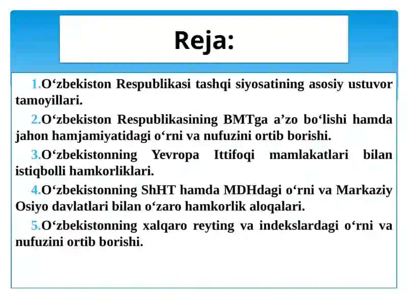 O‘zbekistonning eng yangi tarixi 2