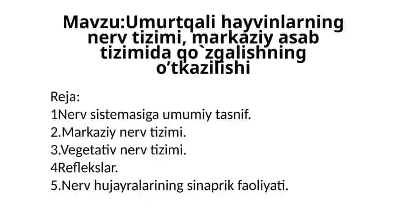 ODAM VA HAYVON FIZIOLOGIYASI 2