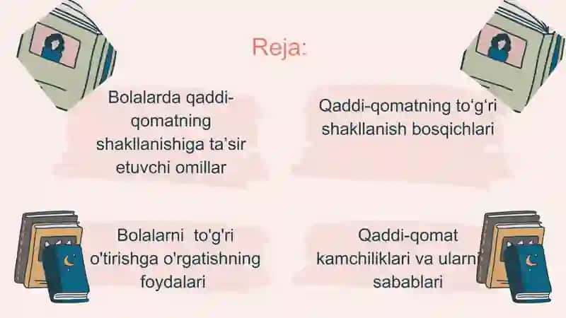 Bolalarda qaddi qomatning shakllanishi va kamchiliklari 2