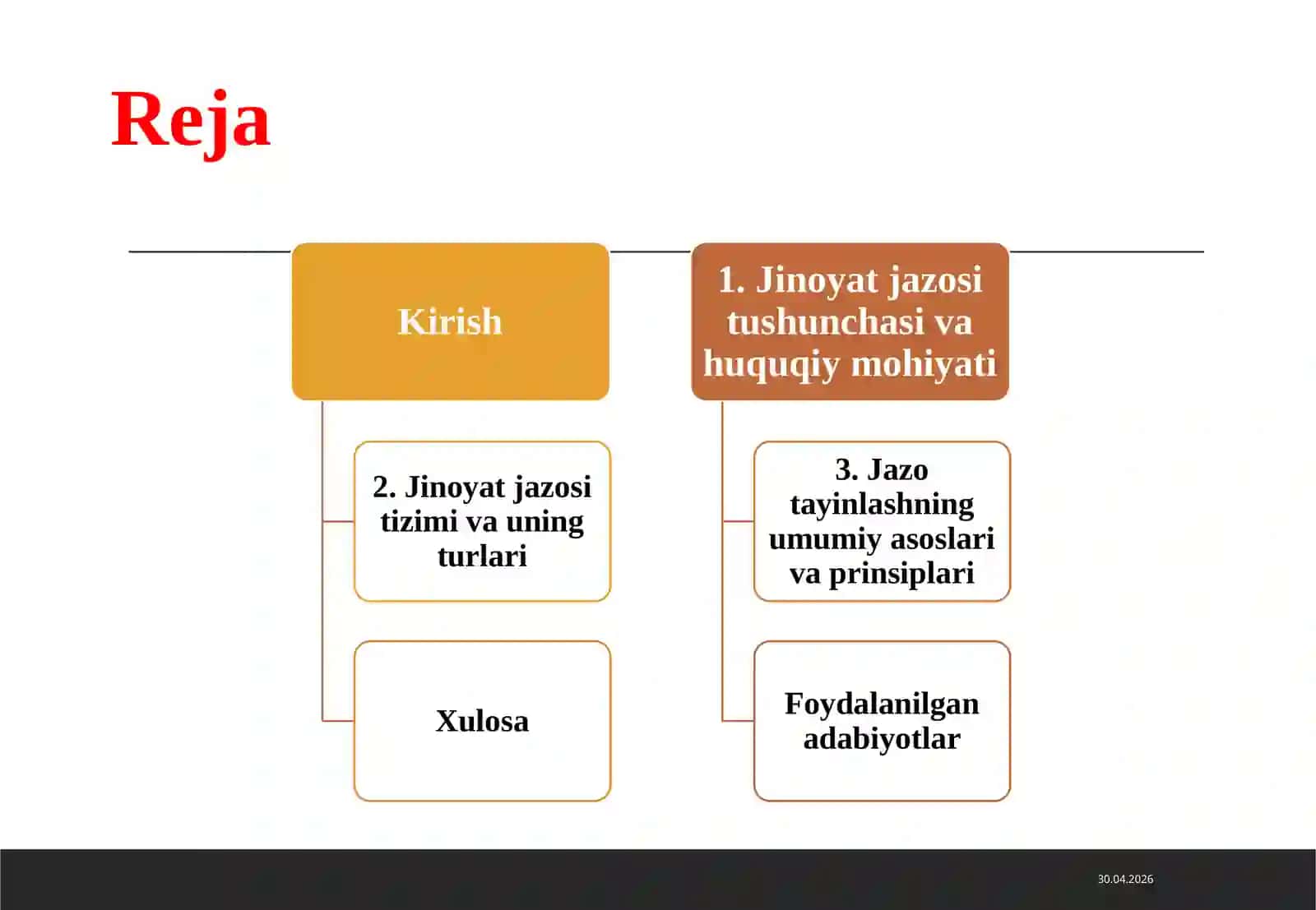 Jinoyat jazosi tushunchasi va tizimi 2