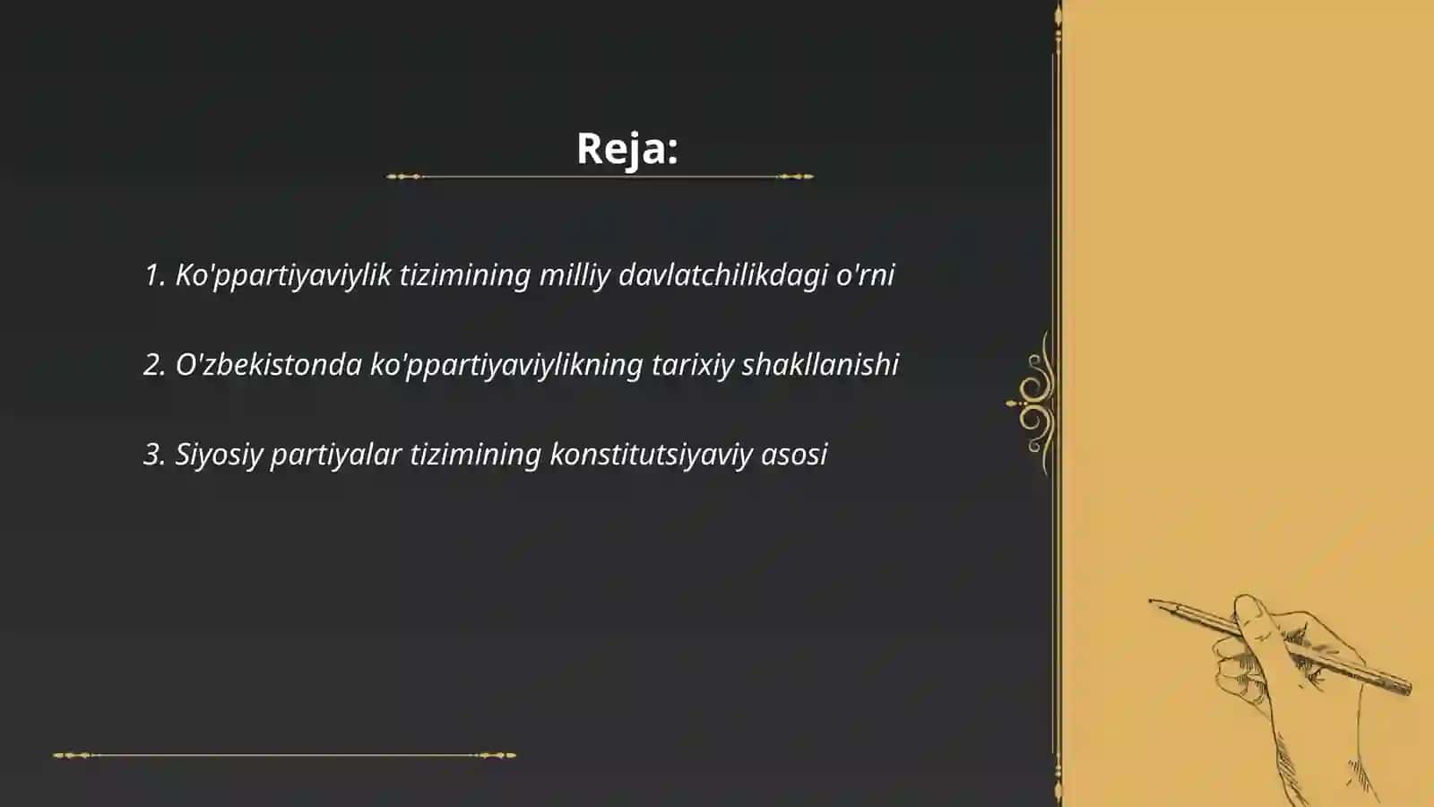 O'zbekistonda ko'ppartiyaviylik tizimining shakllanishi va uning ahamiyati 2