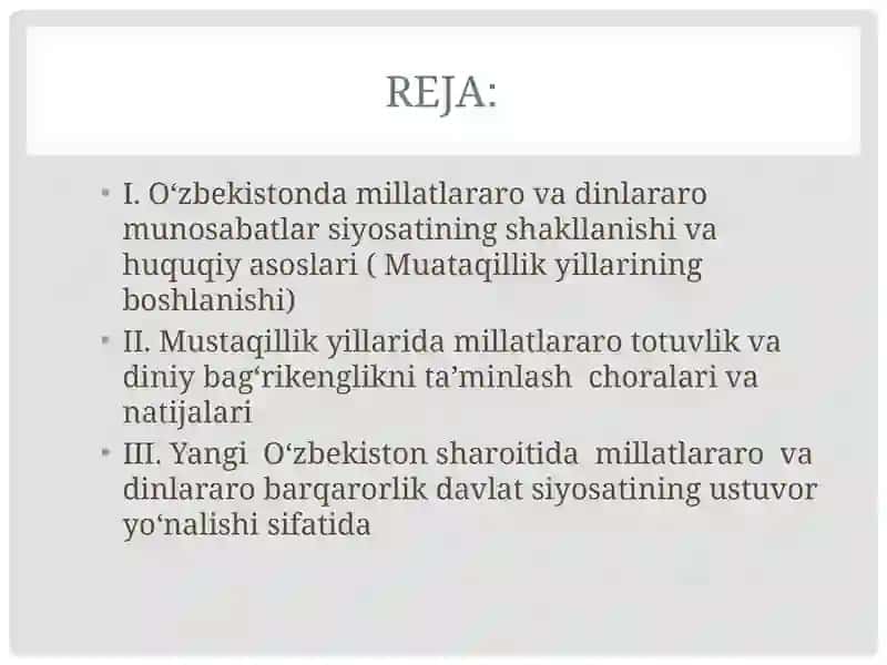 Oʻzbekistonda millatlararo munosabatlar boʻyicha 2