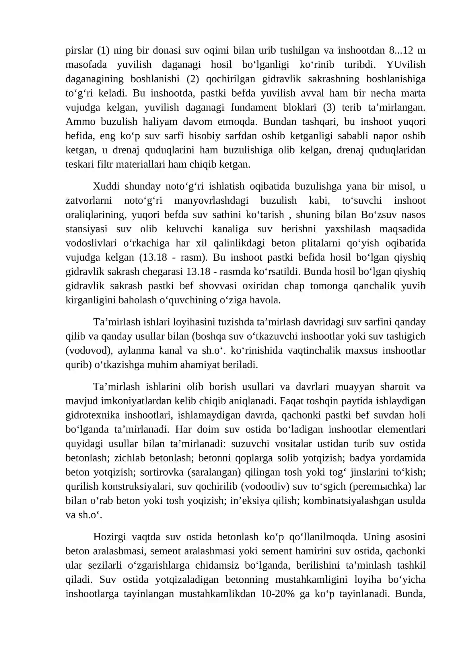 Suv tashlovchi gidrotexnika inshootlari 2