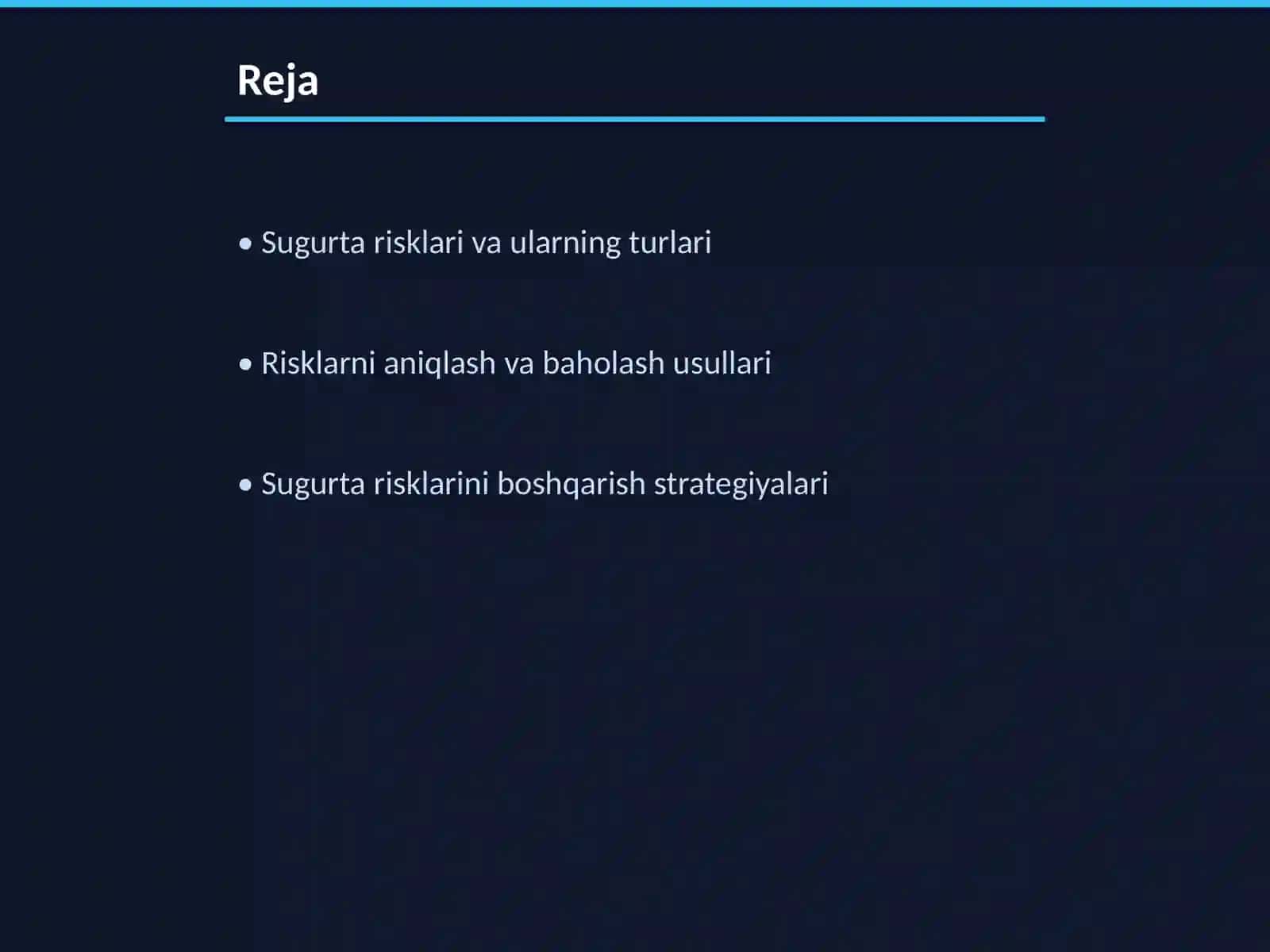 Sugurta faoliyati bilan bogliq risklarni boshqarish mexanizimi 2