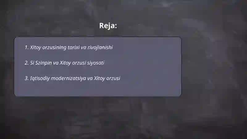 Xitoy orzusi 2