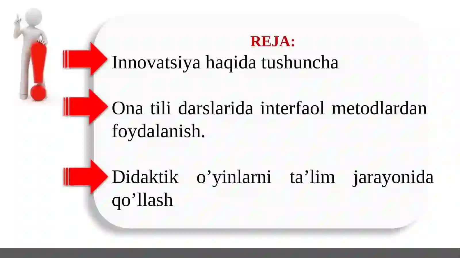 Til ta’limini o’qitishda innovatsion texnologiyalardan foydalanish. (Ma’ruza) 2