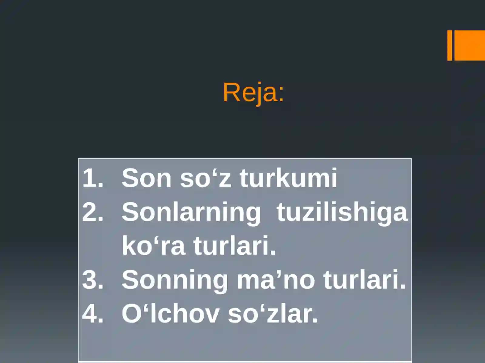 Son so‘z turkumi 2