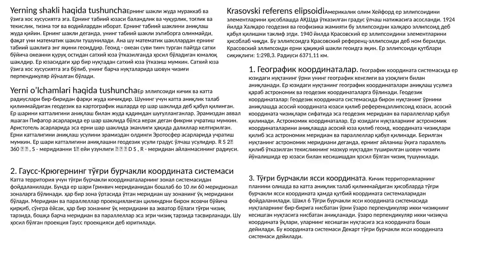 Геодезияфаниваунингвазифалари 2