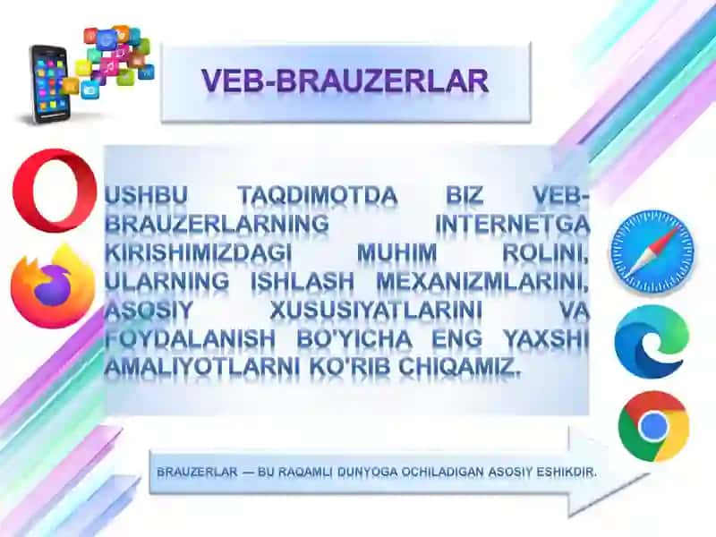 Veb-Brauzerlar mavzusidan tayyorlagan taqdimot dasturi 2