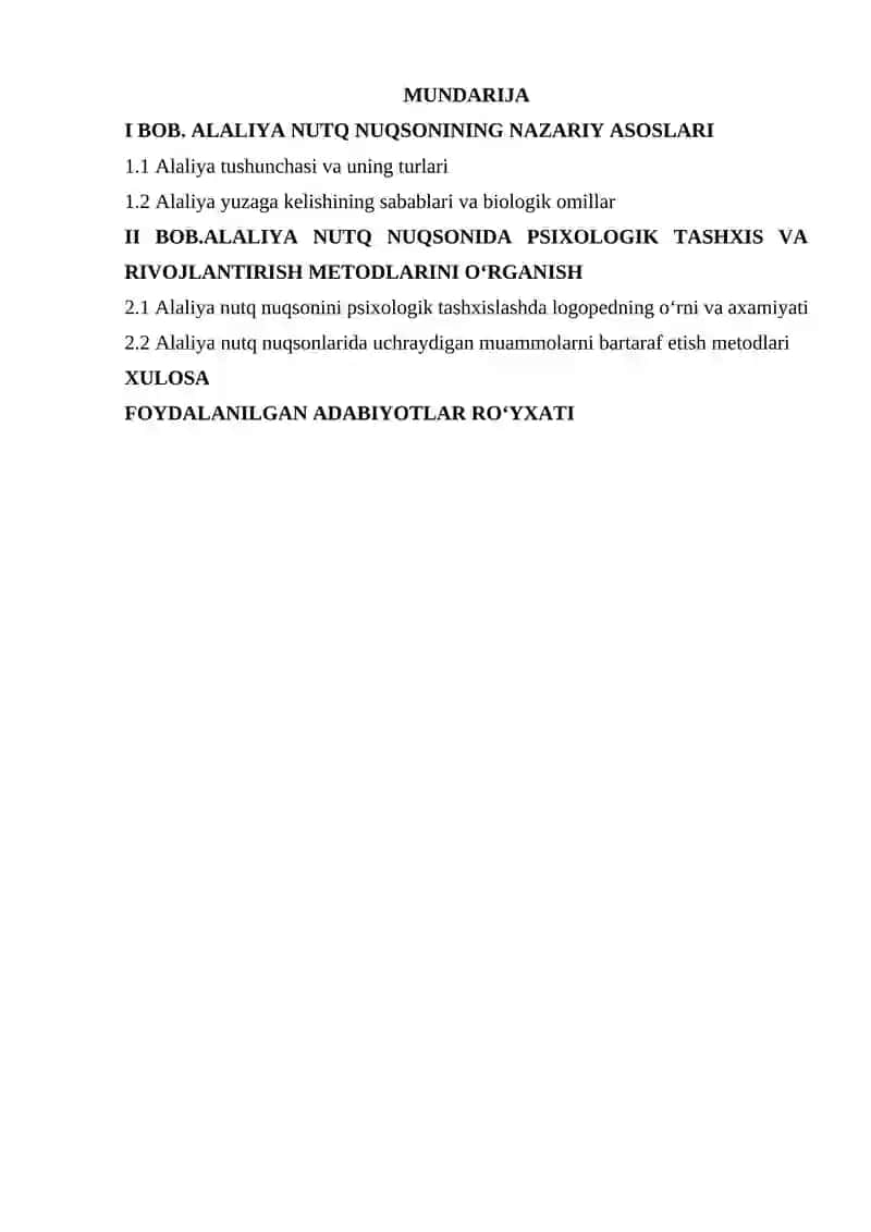 ALALIYA NUTQ NUQSONIDA PSIXOLOGIK TASHXIS VA RIVOJLANTIRISH METODLARI 2