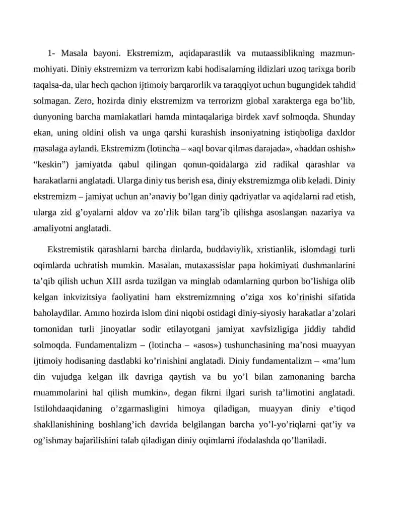 O‘ZBEKISTON DAVLAT SIYOSATIDA RADIKAL OQIMLARGA QARSHI KURASHISHNING YO‘NALISHI 2