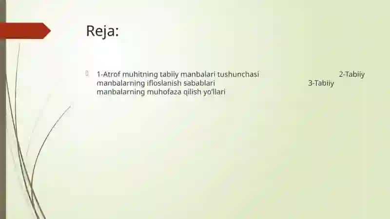 Atrof muhitning tabiiy manbalarini ifloslanishi 2