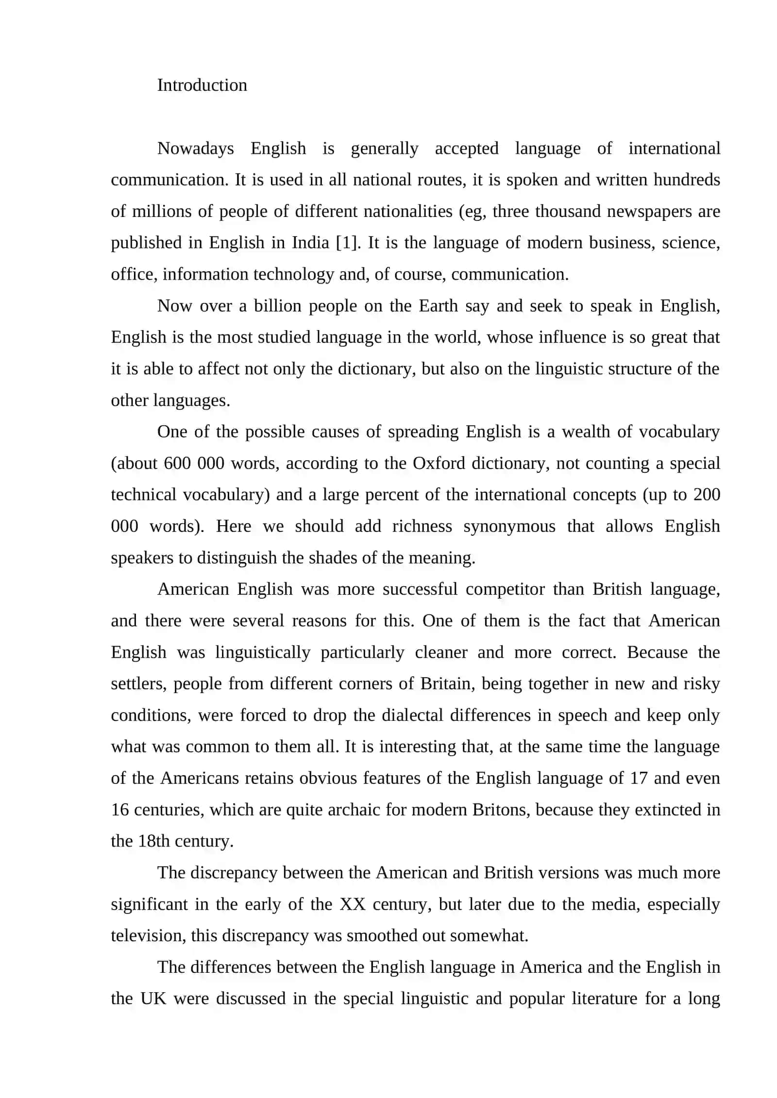 Sources of replenishment of the English vocabulary at the present stage 2