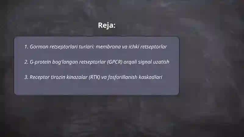 Gormonlarning nishon hujayralarga tasir mexanizmi 2