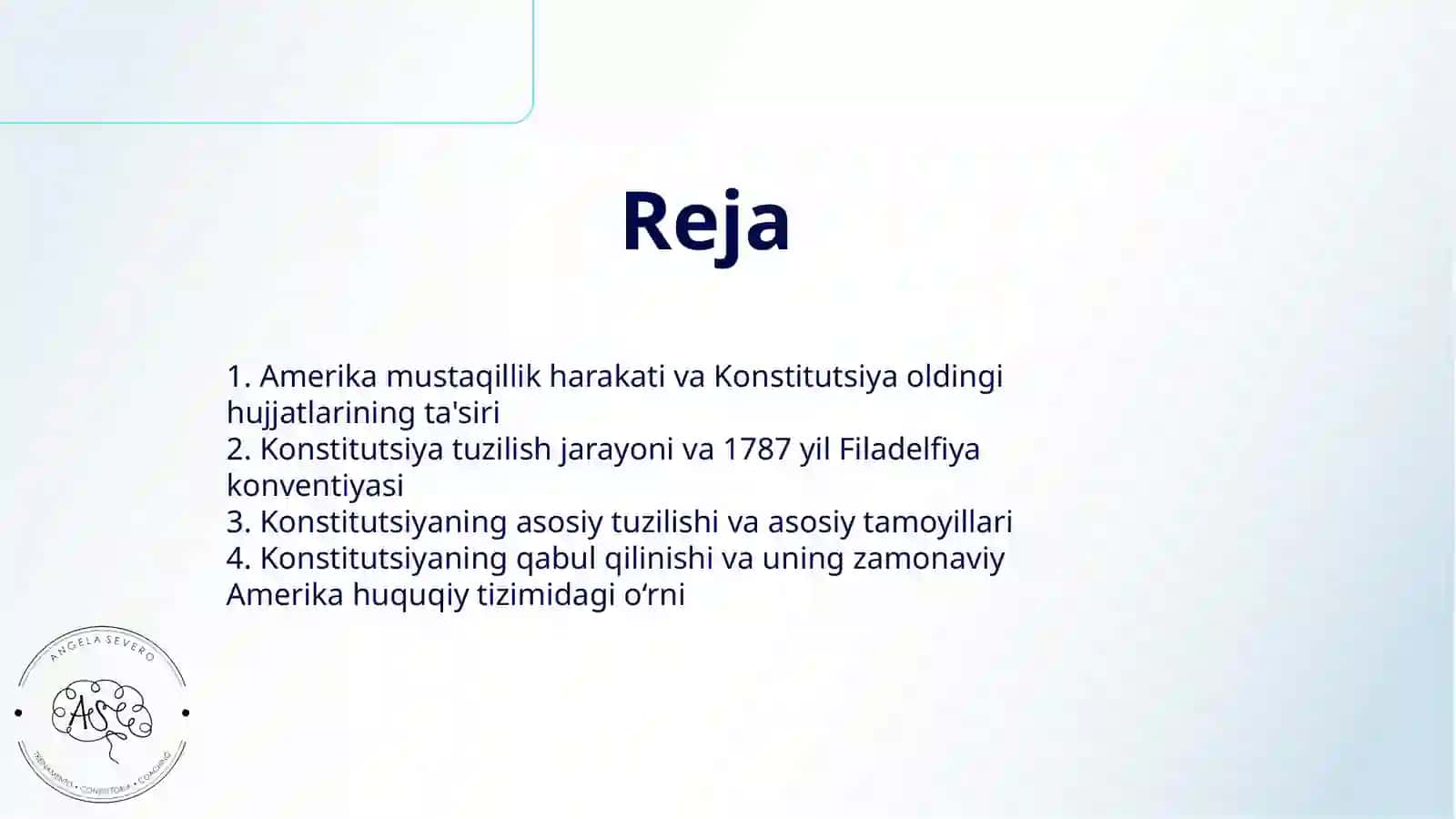 AQSH KONSTITUTSIYASINING TUZULISHI 2