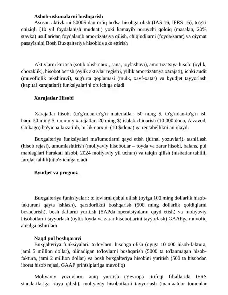 Buxgalteriya hisobining funksiyalari va vazifalari 2