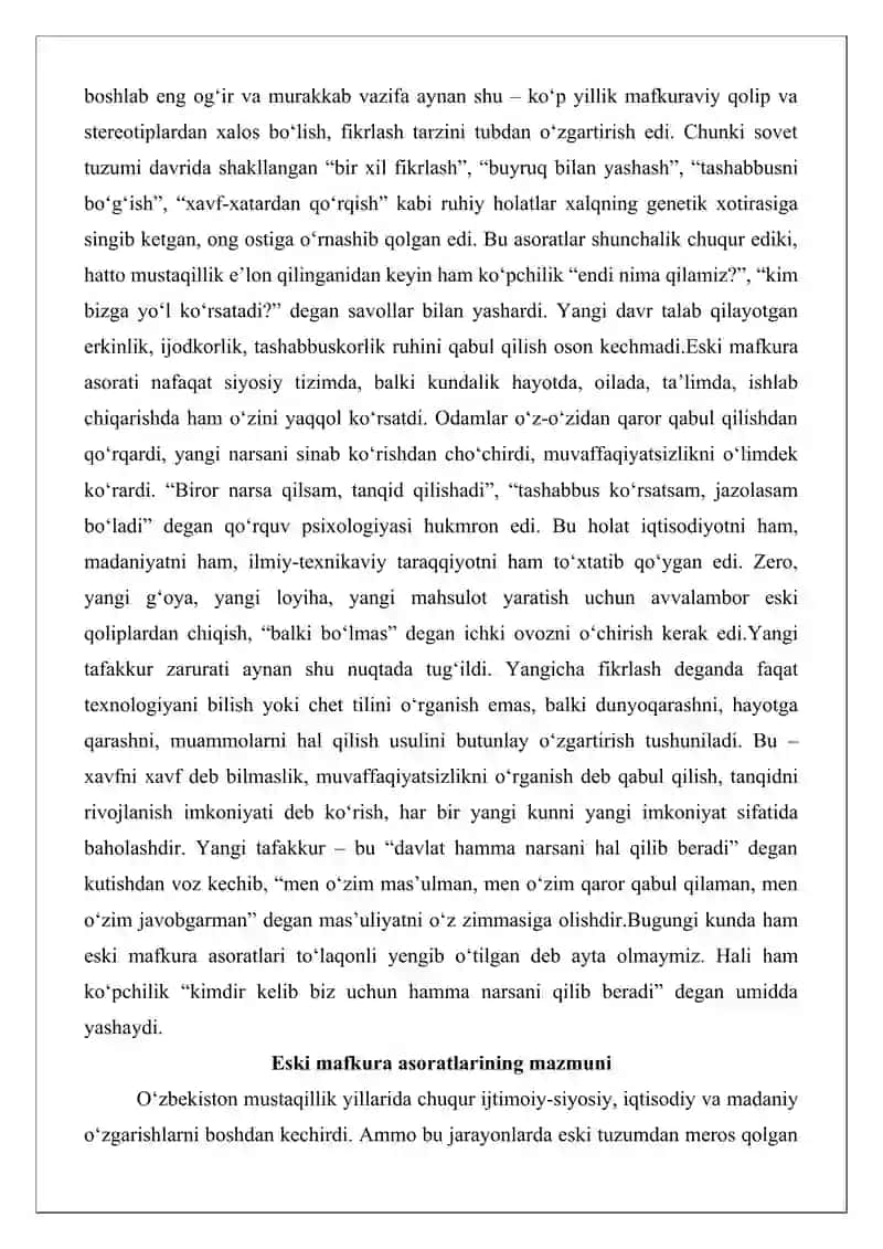 Eski mafkura asoratlari 2