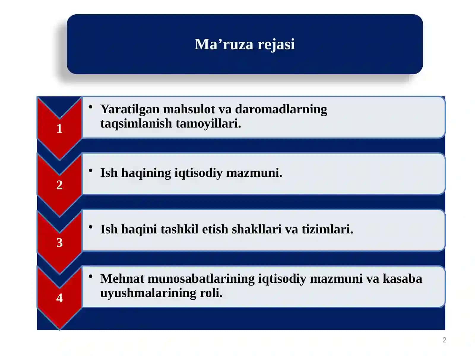 Iqtisodiyot nazariyasi 2