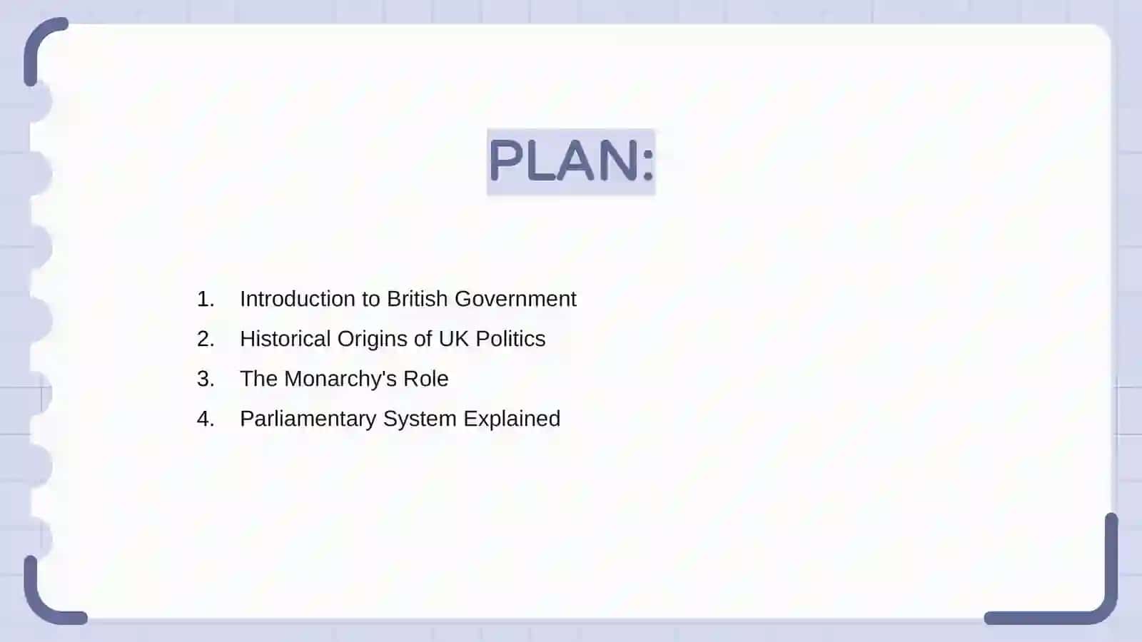 British Government and History 2