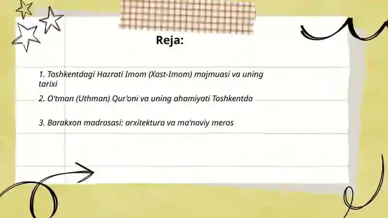 Toshkentdagi Hazrati Imom (Xast-Imom) majmuasi va uning tarixi 2