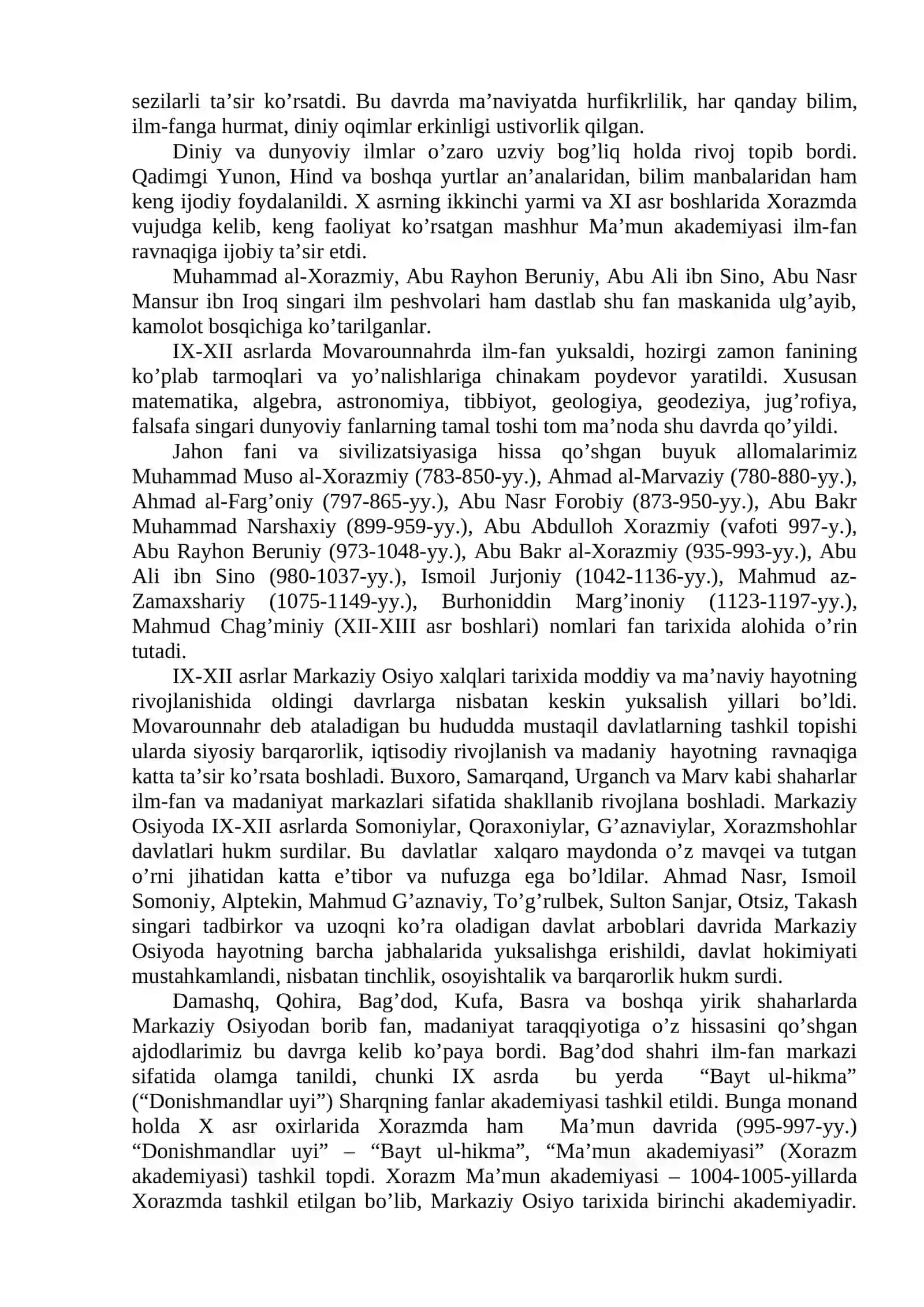 IX-XII VA XIV-XVI ASRLARDA MARKAZIY OSIYO RENESSANSI 2