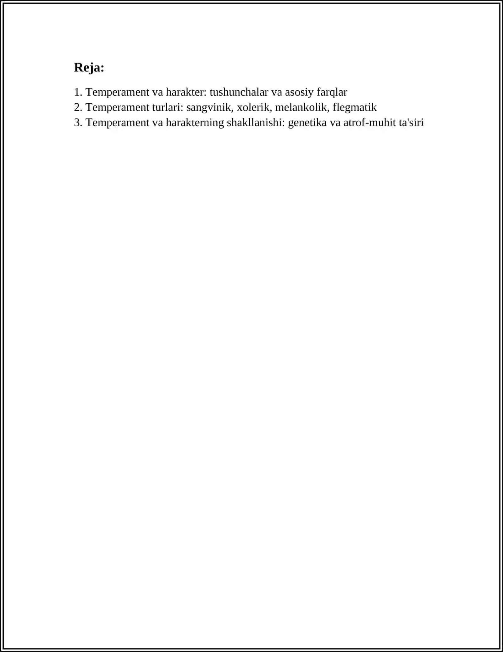 TEMPERAMENT VA HARAKTER 2