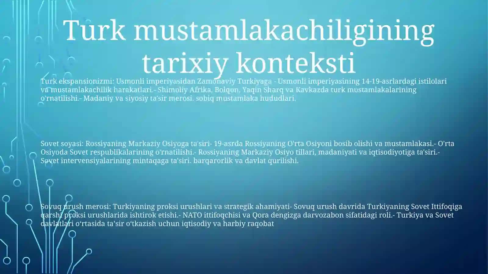 Usmonli imperiyasidan Zamonaviy Turkiyaga - Usmonli imperiyasining 14-19-asrlardagi istilolari 2