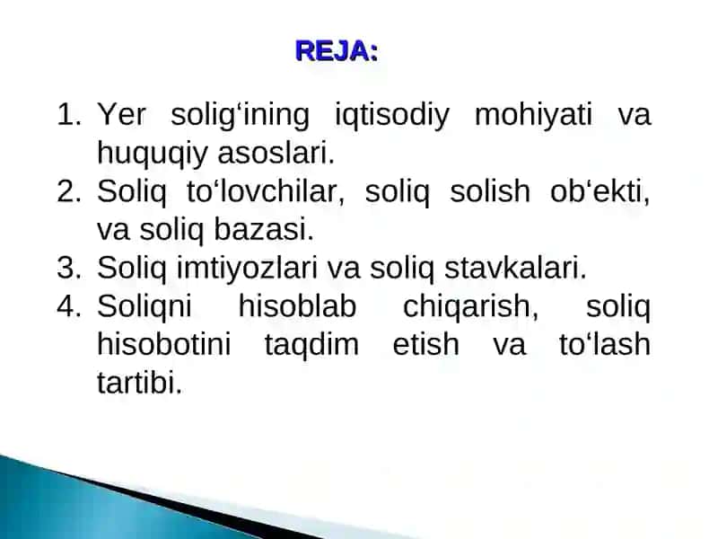 YURIDIK SHAXSLARDAN OLINADIGAN YERSOLIG‘I 2