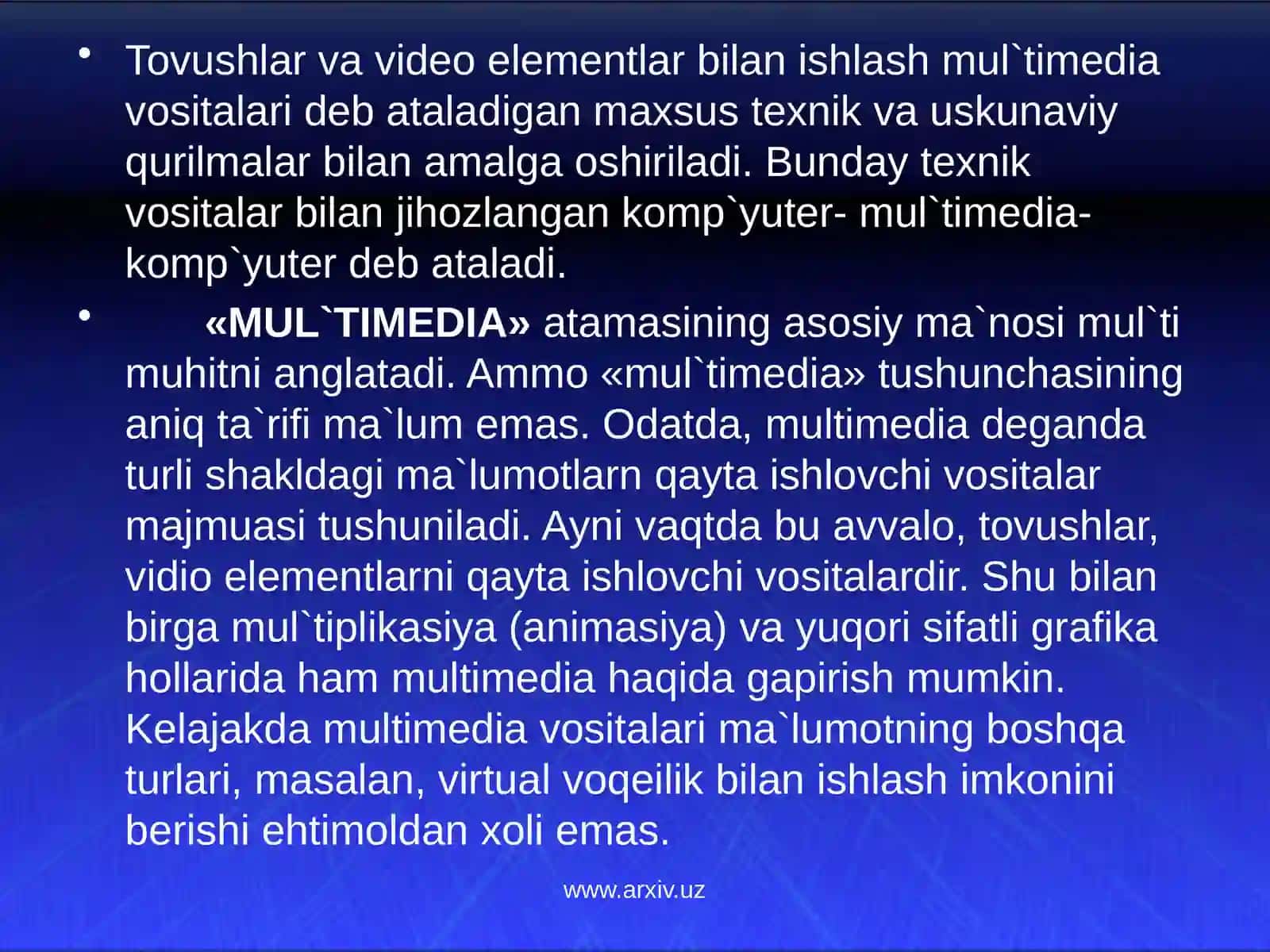 Multimediaimkoniyatlari 2