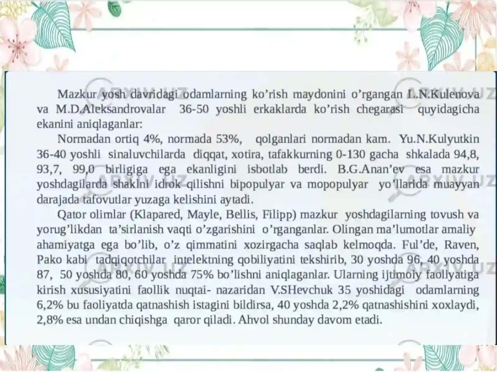 Yoshlik davri va uning óziga xos psixologik xususiyatlari 2