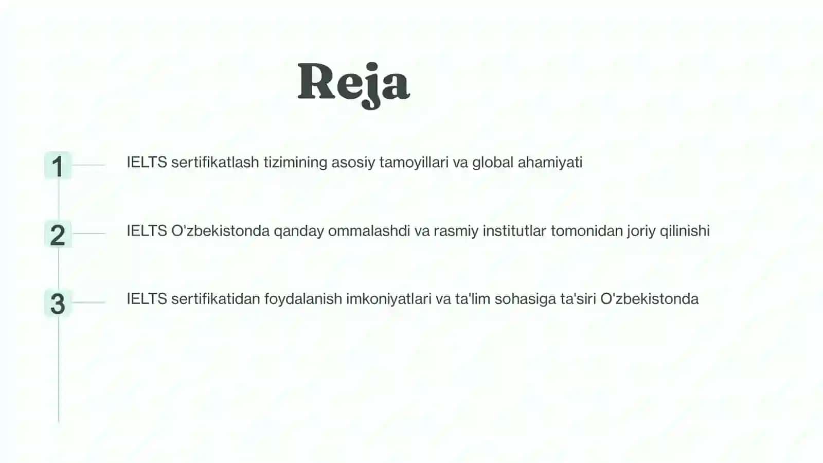 IELTS sertifikatlash tizimi O'zbekistonga kirib kelish tarixi 2