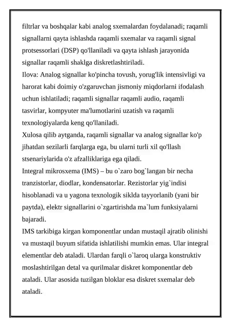 ANOLOG SIGNALLARNI MODULYASIYA QILISH USULLARI 2