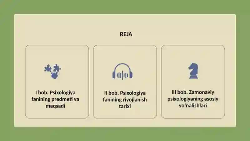 Psixologiya fanining predmeti va rivojlanish tarixi 2
