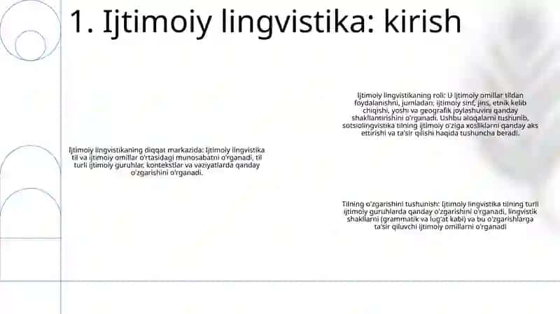 Ijtimoiy lingvistika 2