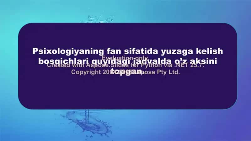 Pisixika va uning evolutsiyasi 2