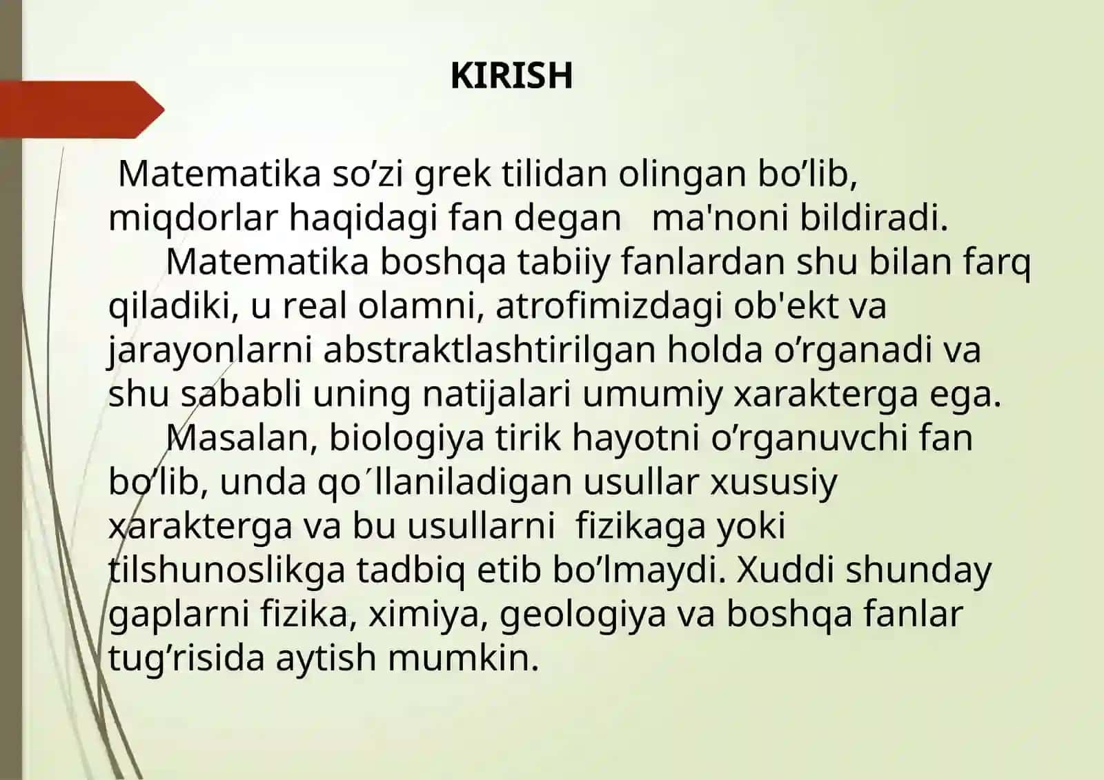 Matematikaning rivojlanish davrlari 2
