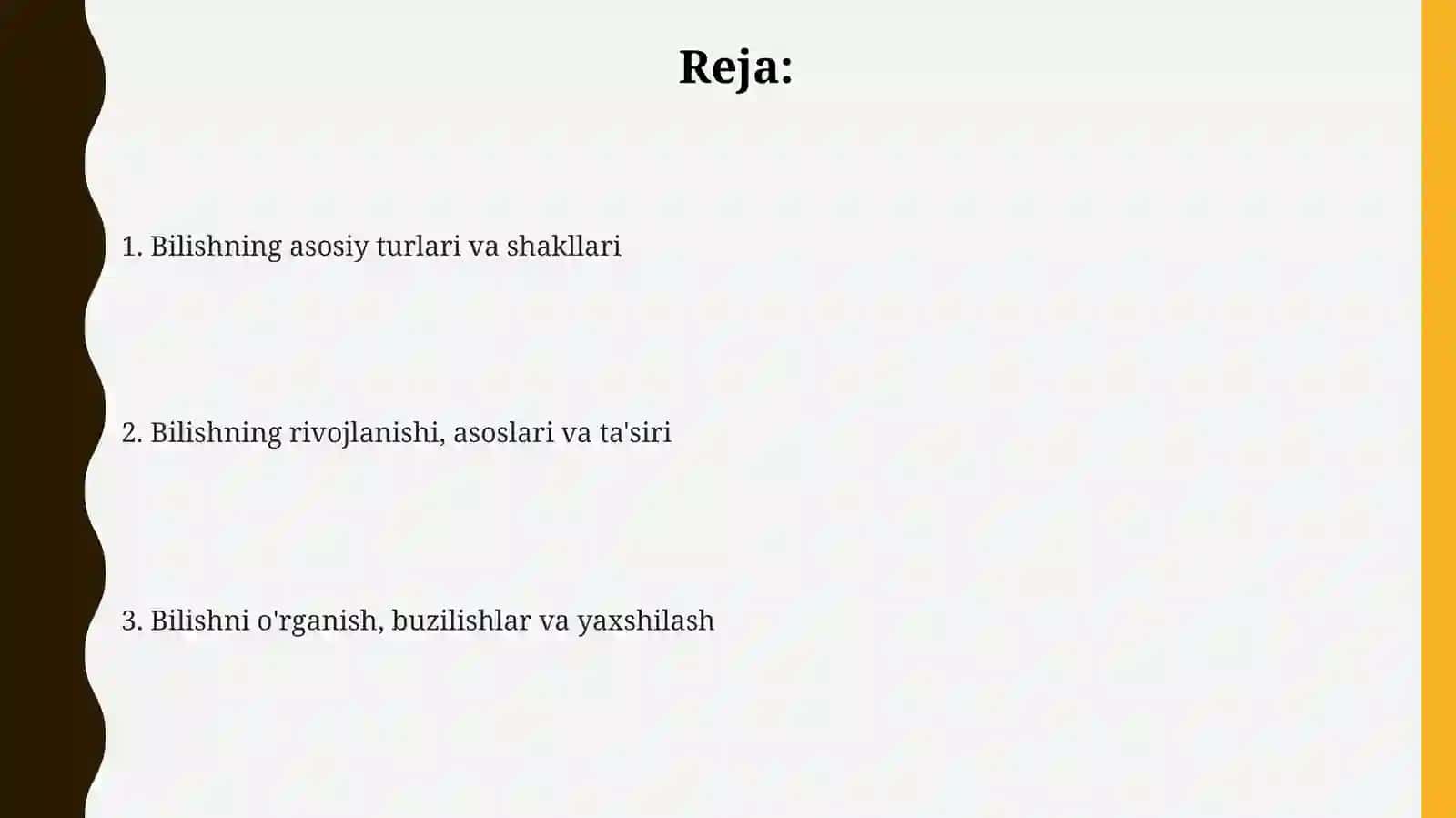 Bilishning turlari va shakllari 2
