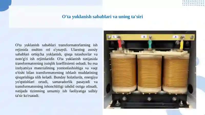 10 0.4 kuch transformatorlarining o'ta yuklanishi 2