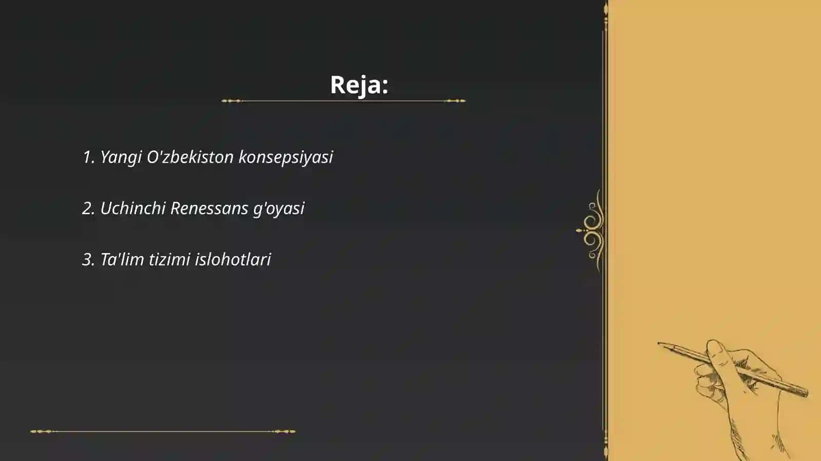 Yangi O'zbekistonning uchinchi renessans tomon tutgan yo'li 2