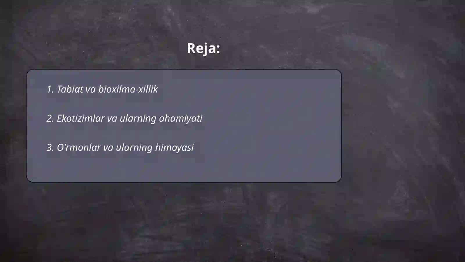 Tabiat haqida 2